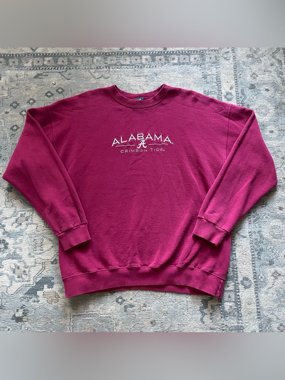 VTG 90s University of Alabama BAMA Sweatshirt Sz L USA Made Roll Tide Football